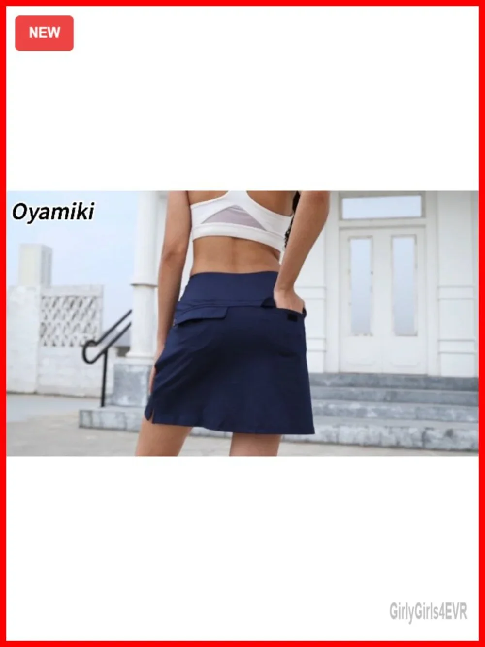 Women's High Waisted Skort with Pockets Tennis Golf Running